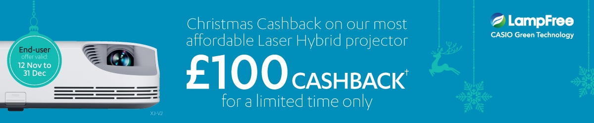 Buy_Casio_Core_V2_Projector_Get_£100_Christmas_Cashback