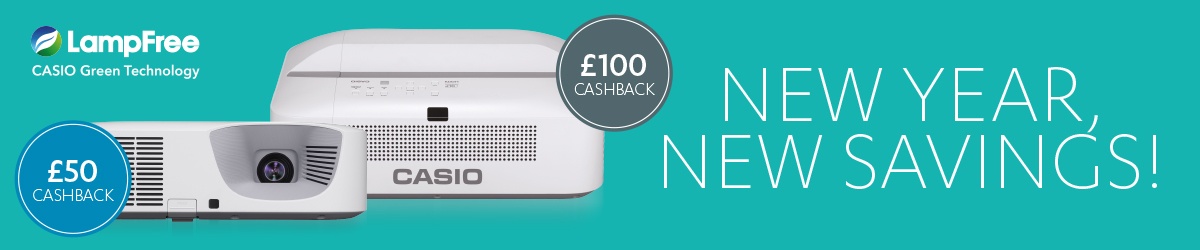 New Year, New Savings from Casio Projectors