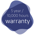 Industry-leading Warranty
